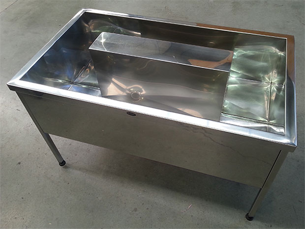 stainless steel wash troughs