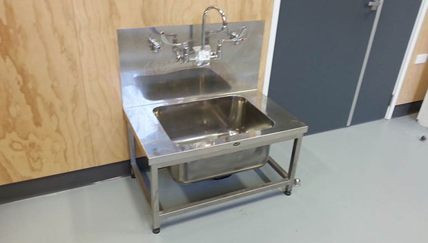 stainless steel wash troughs