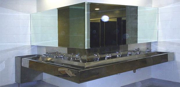 stainless steel wash troughs